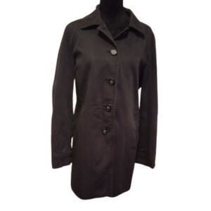 Coach Women's Size Medium Black Trench Coat